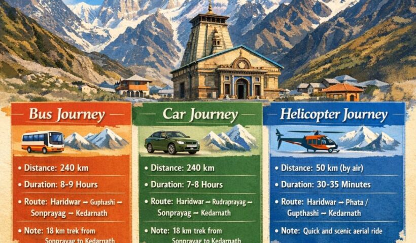 Haridwar to Kedarnath Distance