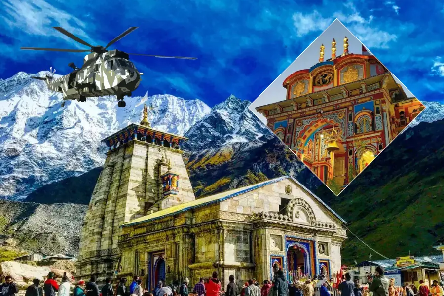 Kedarnath and Badrinath Yatra by Helicopter ex Phata